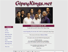 Tablet Screenshot of gipsykings.net
